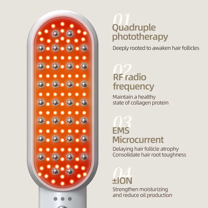 مشط كهربائي مضاد لتساقط الشعر - Electric anti-hair loss comb