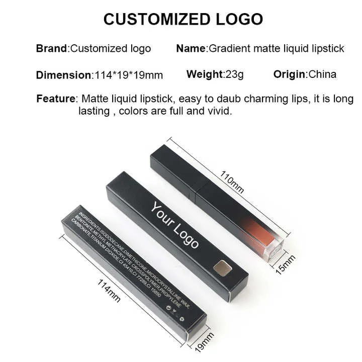 أحمر شفاه عالي الصبغة ومقاوم للماء - Professional Oem Makeup Vendor Waterproof Highly