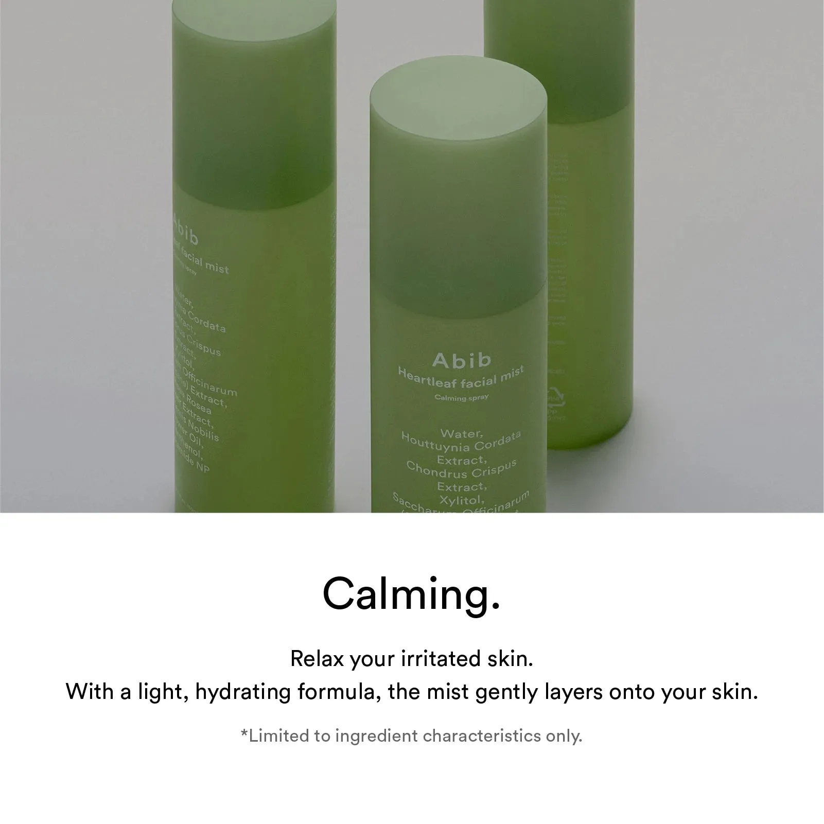Abib Heartleaf Facial Mist Calming Spray Set (150mI 150mI)