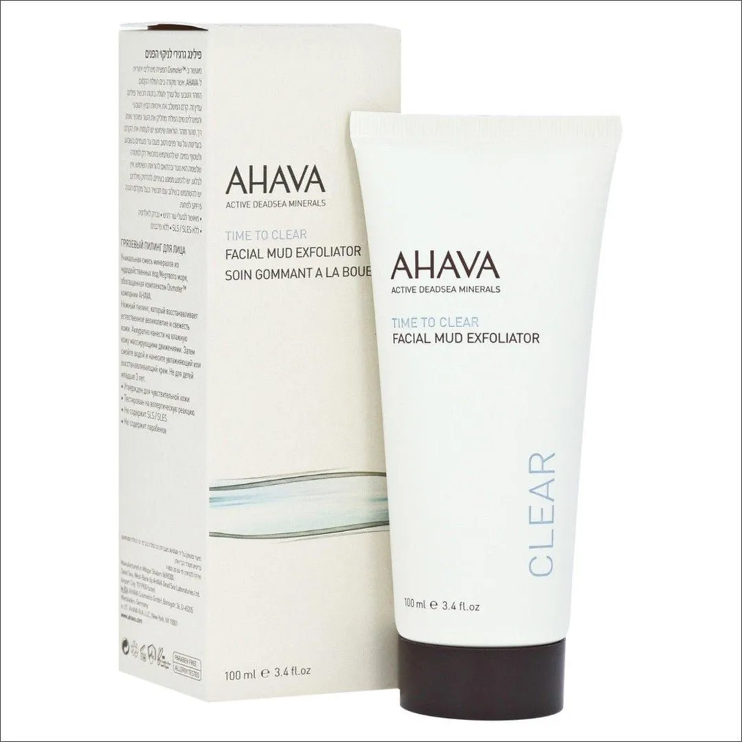 Ahava Time To Clear Facial Mud Exfoliator 100ml