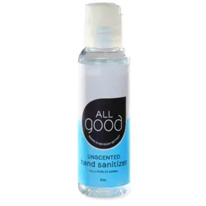 All Good Hand Sanitizer Gel Unscented 2oz