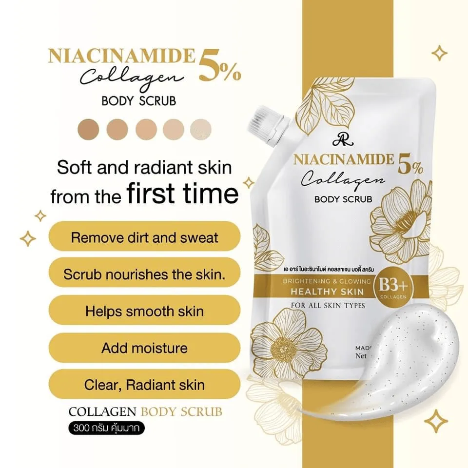 AR Niacinamide 5% Collagen Body Scrub - 300g