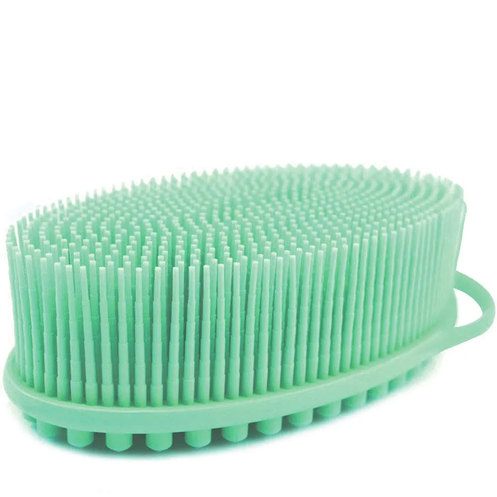 Avilana Exfoliating Silicone Body Scrubber Easy to Clean, Lathers Well, Long Lasting, And More Hygienic Than Traditional Loofah (Marbled)
