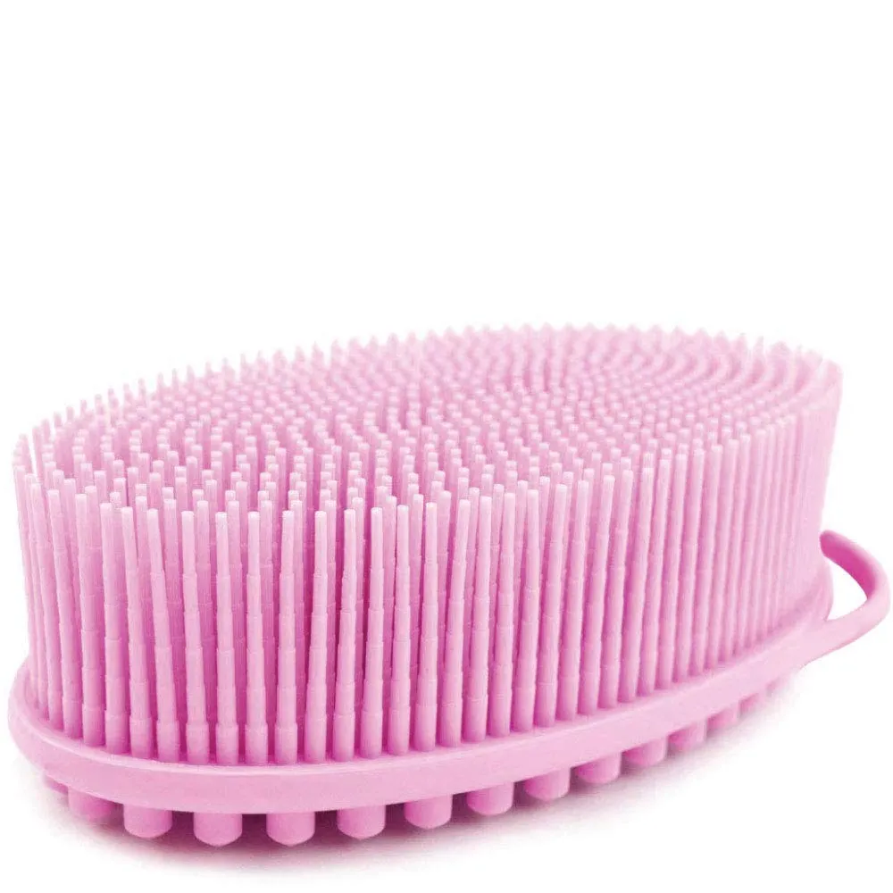 Avilana Exfoliating Silicone Body Scrubber Easy to Clean, Lathers Well, Long Lasting, And More Hygienic Than Traditional Loofah (Marbled)