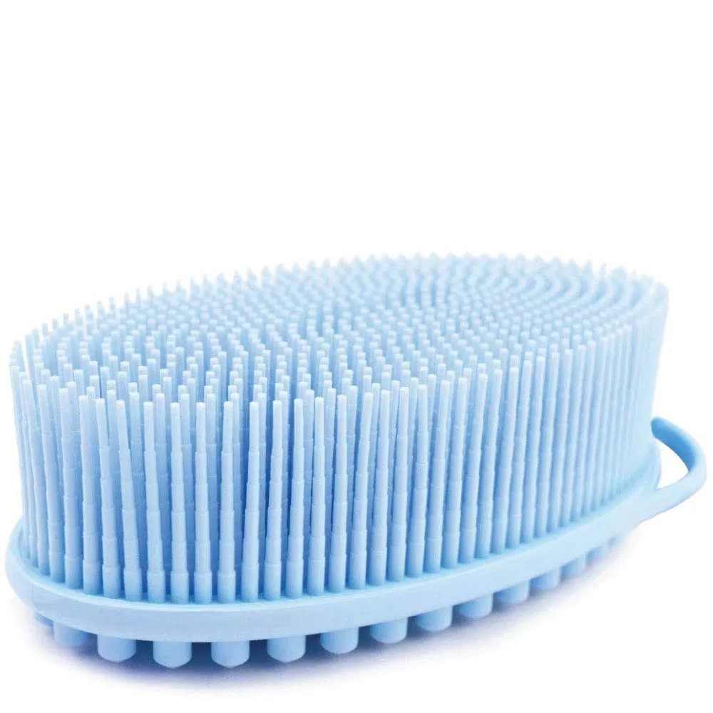 Avilana Exfoliating Silicone Body Scrubber Easy to Clean, Lathers Well, Long Lasting, And More Hygienic Than Traditional Loofah (Marbled)