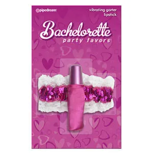 BACHELORETTE PARTY FAVORS - VIBRATING GARTER LIPSTICK