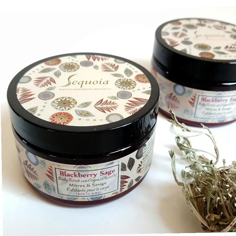 Blackberry Sage Body Scrub; By Sequoia