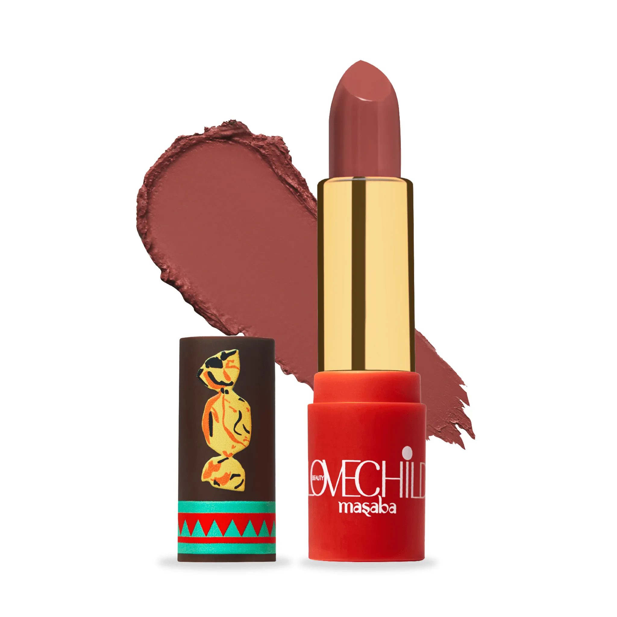 Caramel- Luxe-Matte Lipstick  (Mauve Nude) Velvet Matte Finish