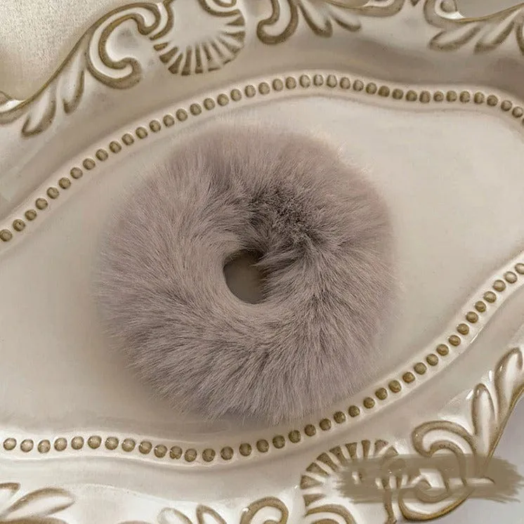 Cream and White Colored Scrunchy Variety