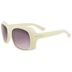 DeLaCREME Cream Square Sunglasses
