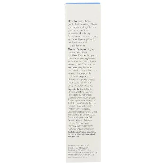 Derma E - Hydrating Mist, 2 Fl Oz