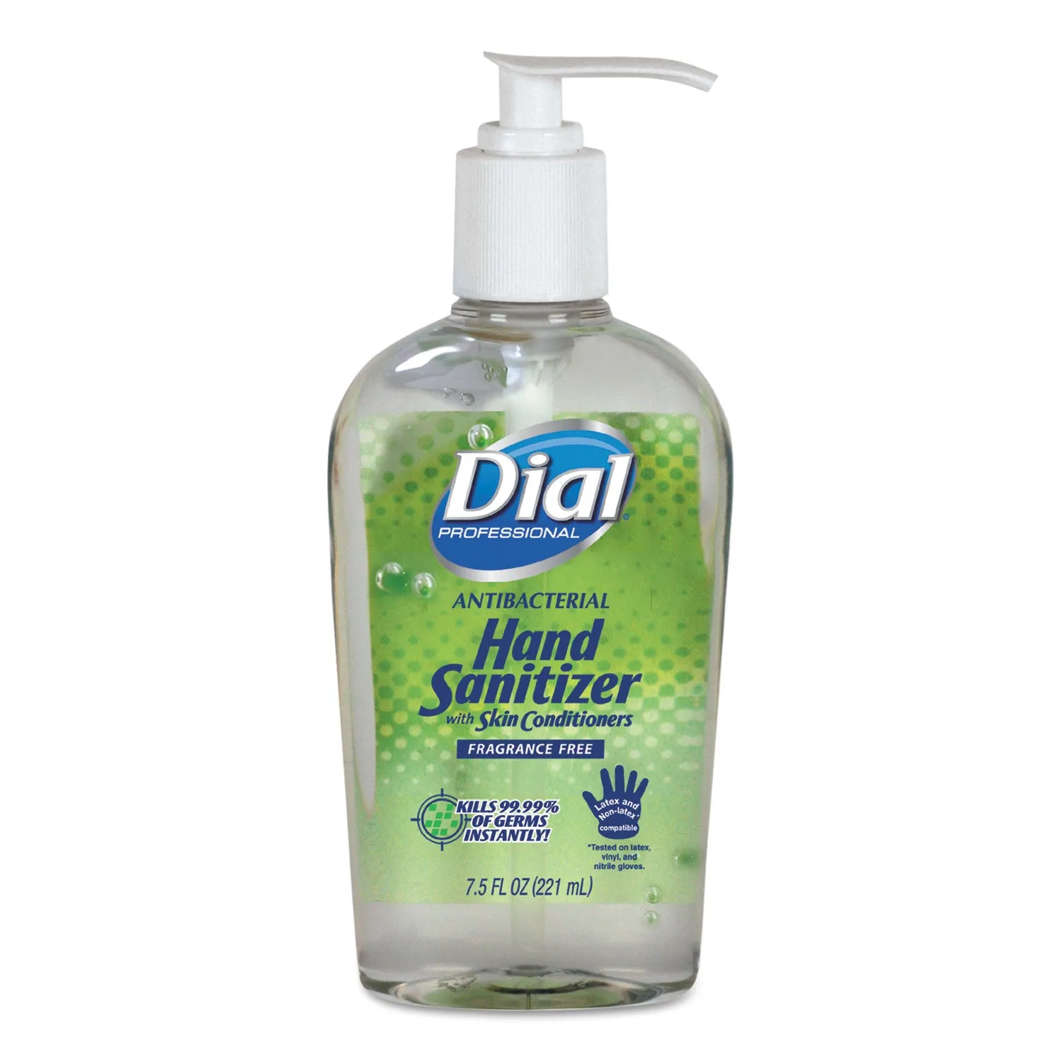 Dial Antibacterial Gel Hand Sanitizer With Moisturizers, 7.5Oz Pump Bottle, 12/Carton - DIA01585