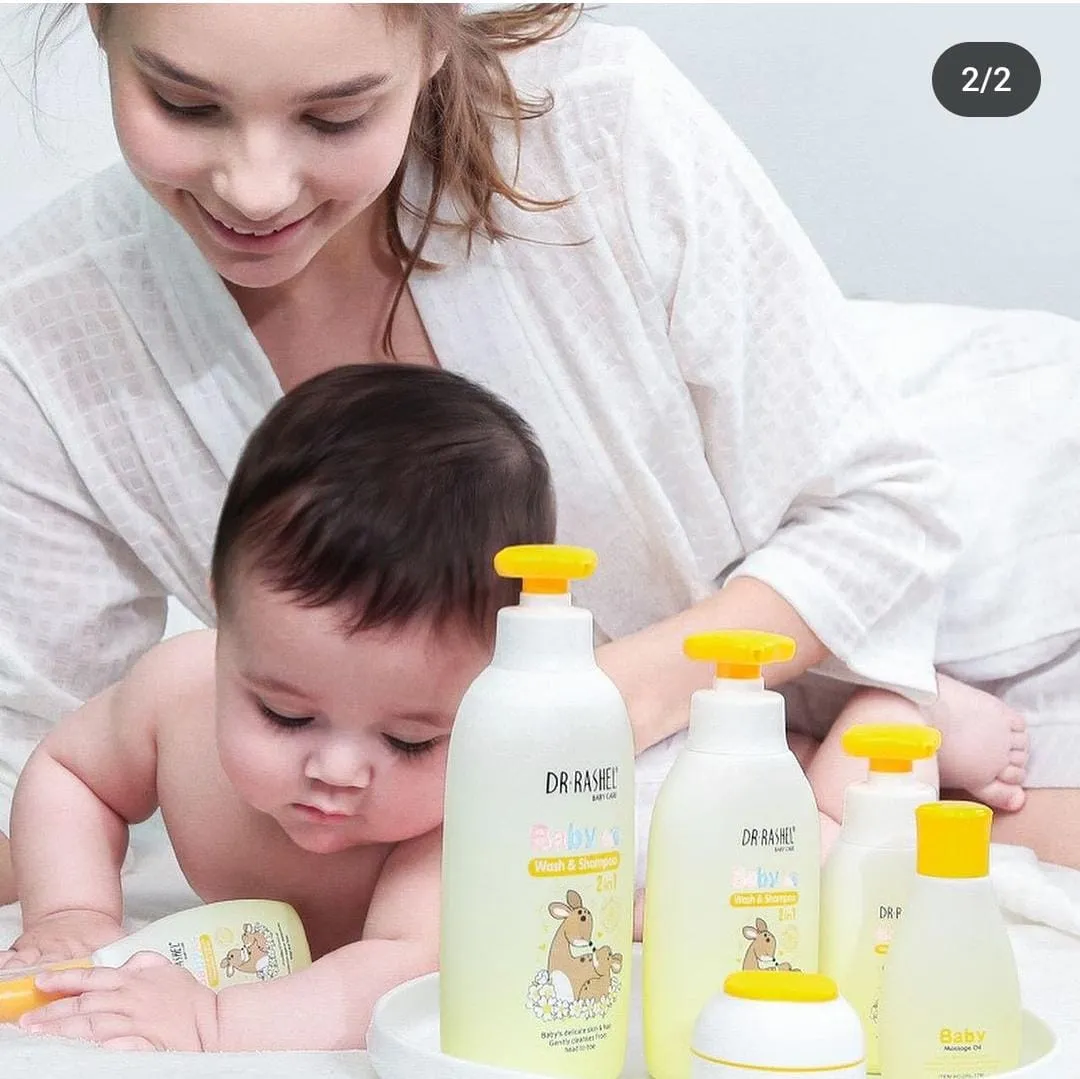 DR.Rashel Pack Of 4 Soft Touch Baby Care Lotion , Shampoo , Message Oil  For Baby's And Kid Baby Care Series