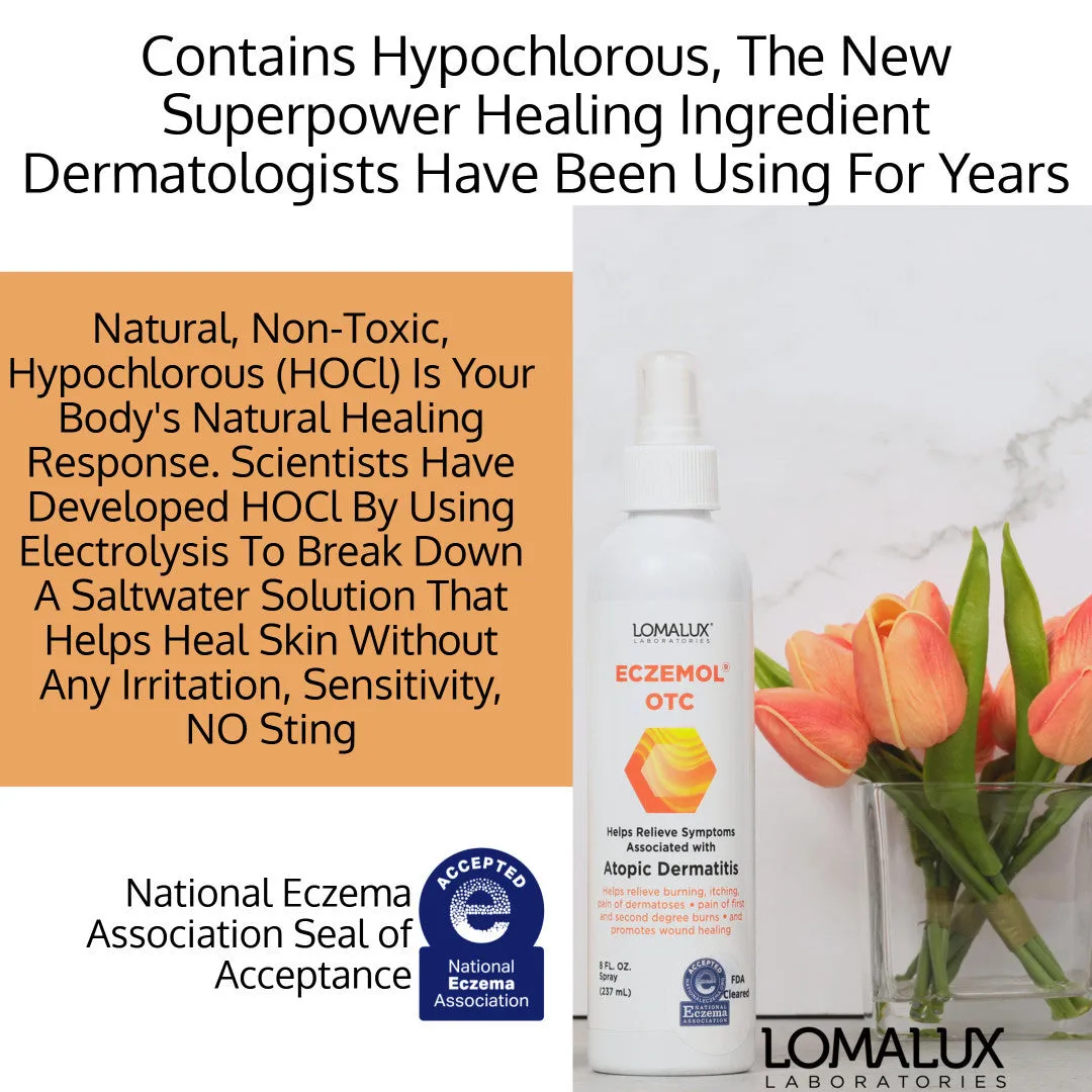 Eczemol OTC Topical Eczema Spray with Hypochlorous Acid (HOCl)
