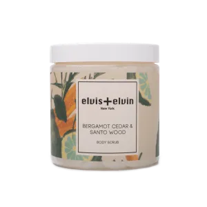 elvis elvin Bergamot Cedar & Santo Wood Blend Body Scrub with Dead Sea Salt 300ml