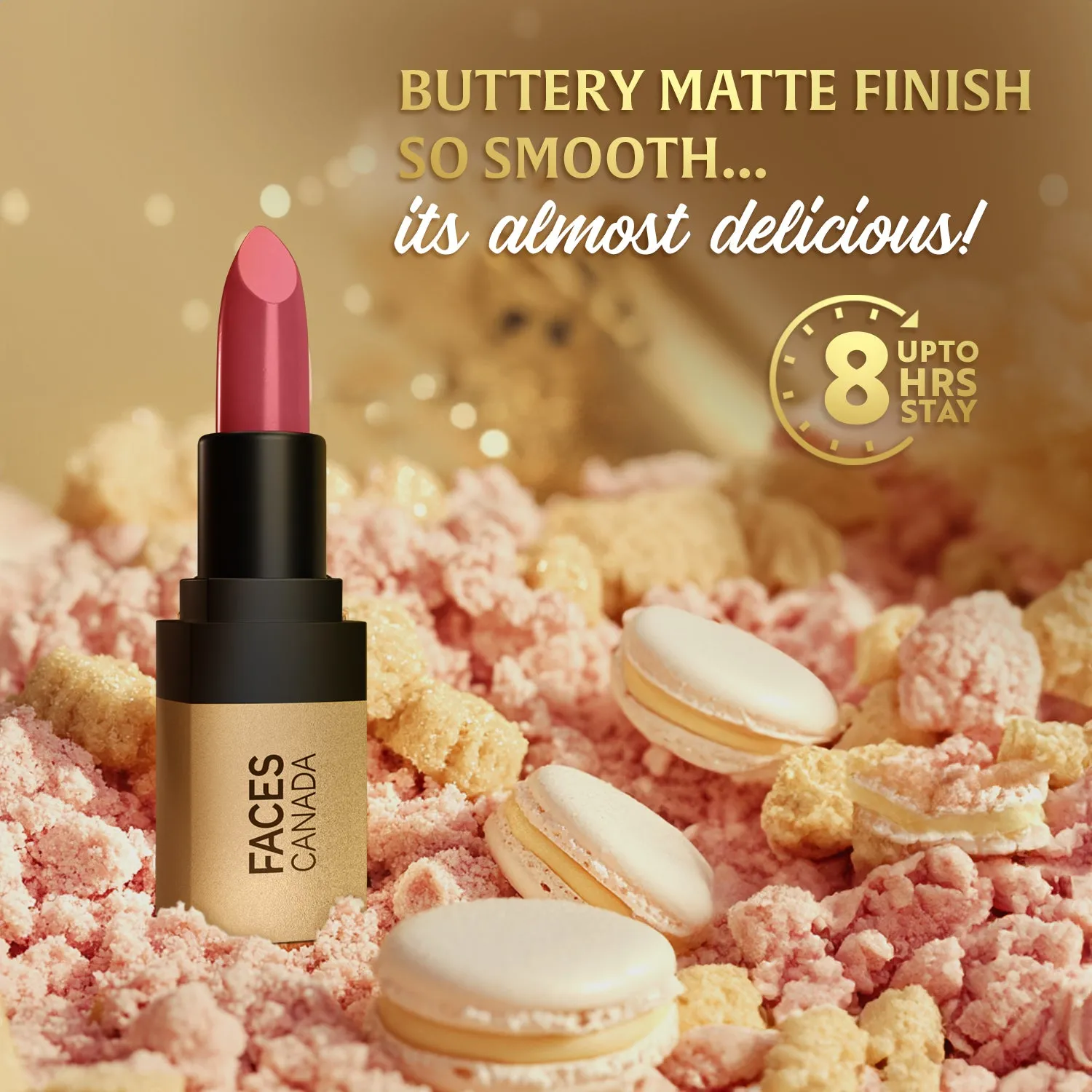 FC Comfy Matte Velvet Touch Lipstick Pink Biscoff 03
