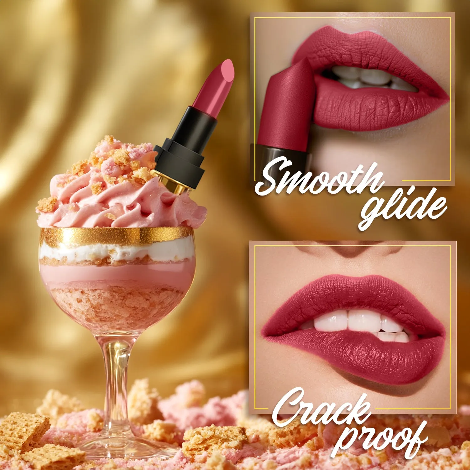 FC Comfy Matte Velvet Touch Lipstick Pink Biscoff 03