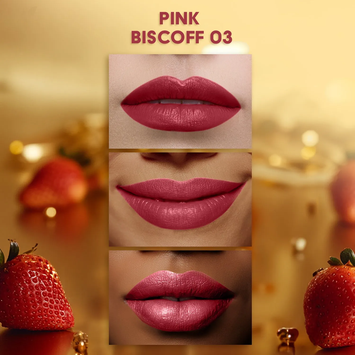 FC Comfy Matte Velvet Touch Lipstick Pink Biscoff 03