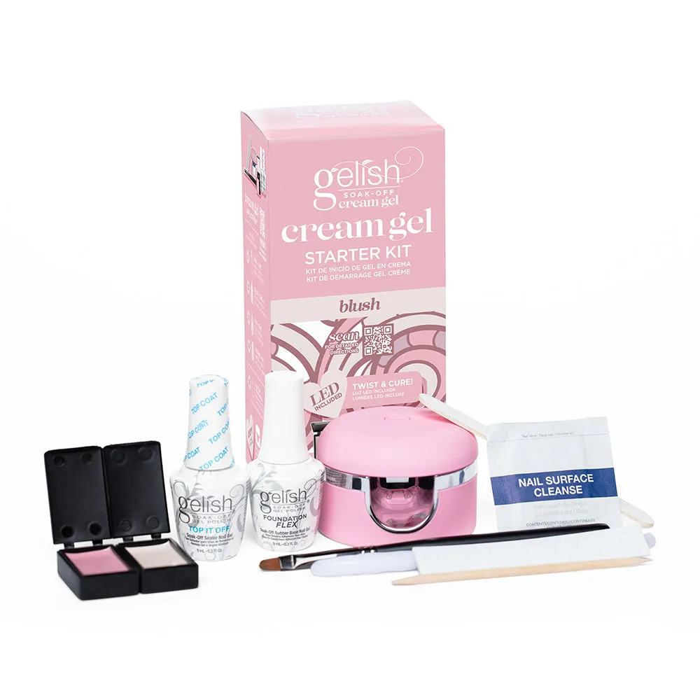 Gelish Cream Polish - Blush Starter Kit - With UV Light