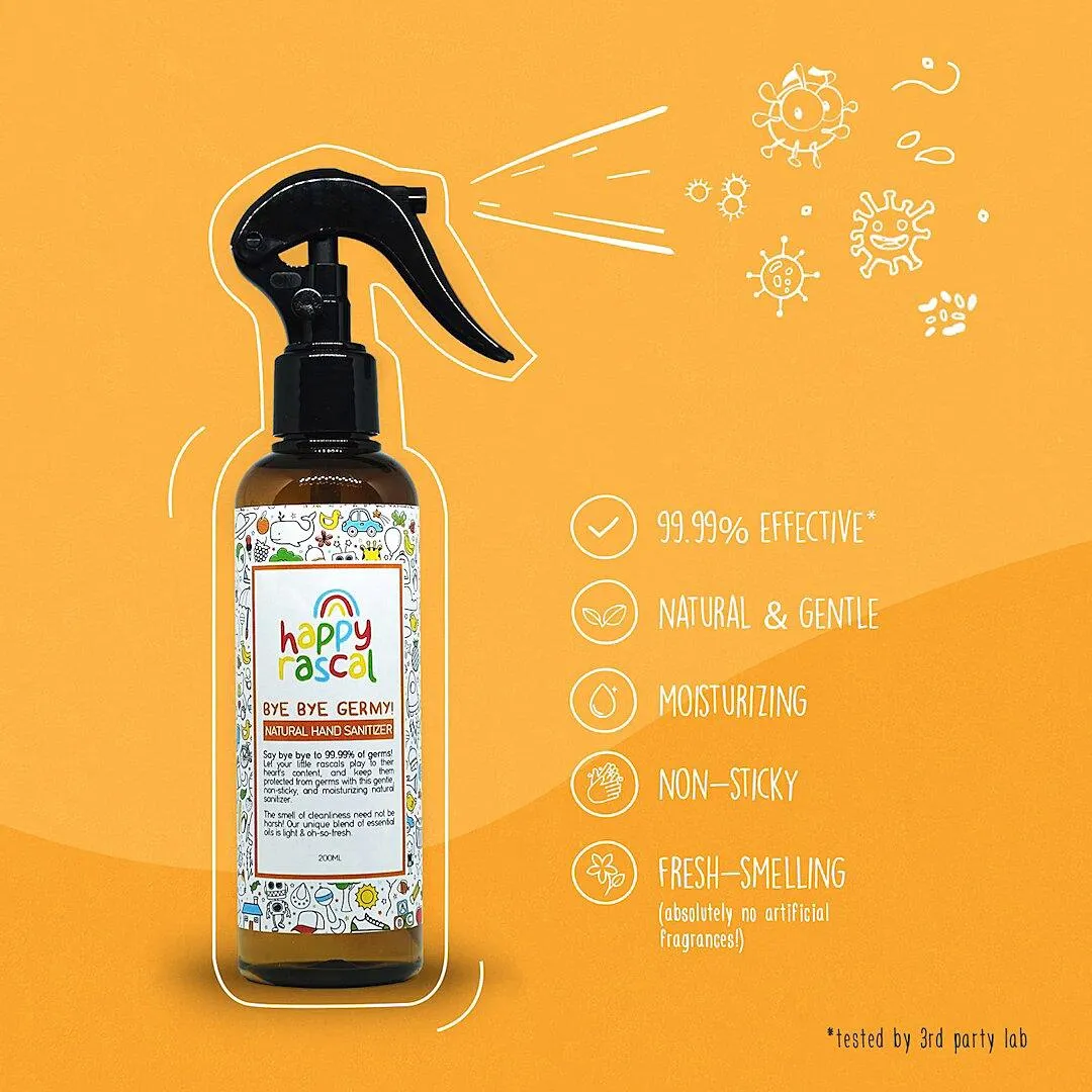 Happy Rascal Bye Bye Germy! Natural Hand Sanitizer