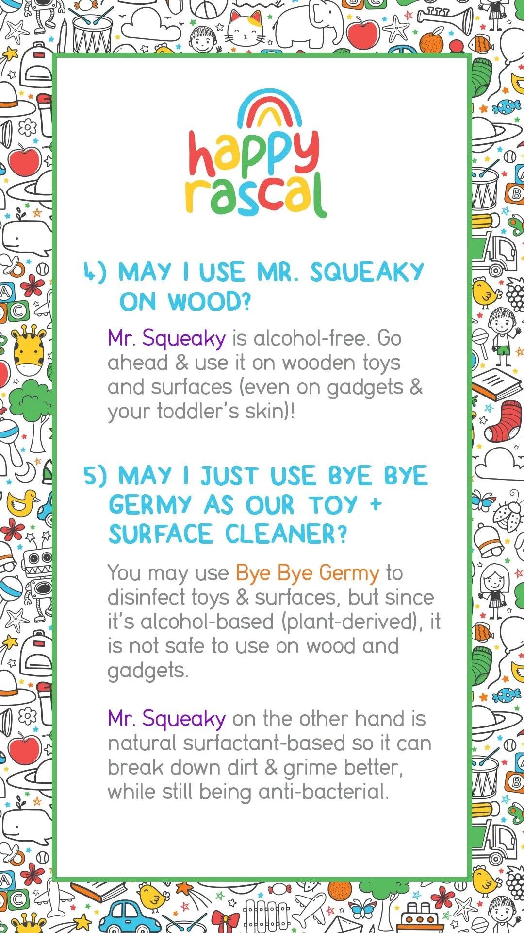 Happy Rascal Bye Bye Germy! Natural Hand Sanitizer