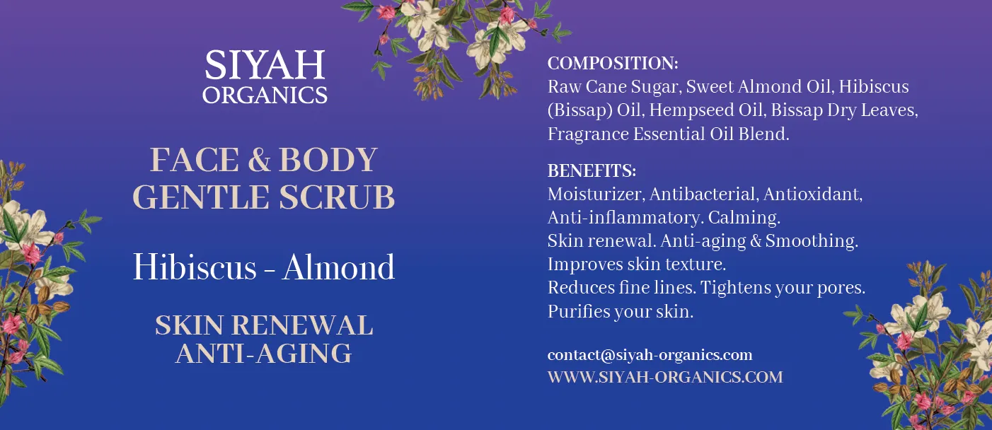 Hibiscus - Almond Face & Body Gentle Scrub