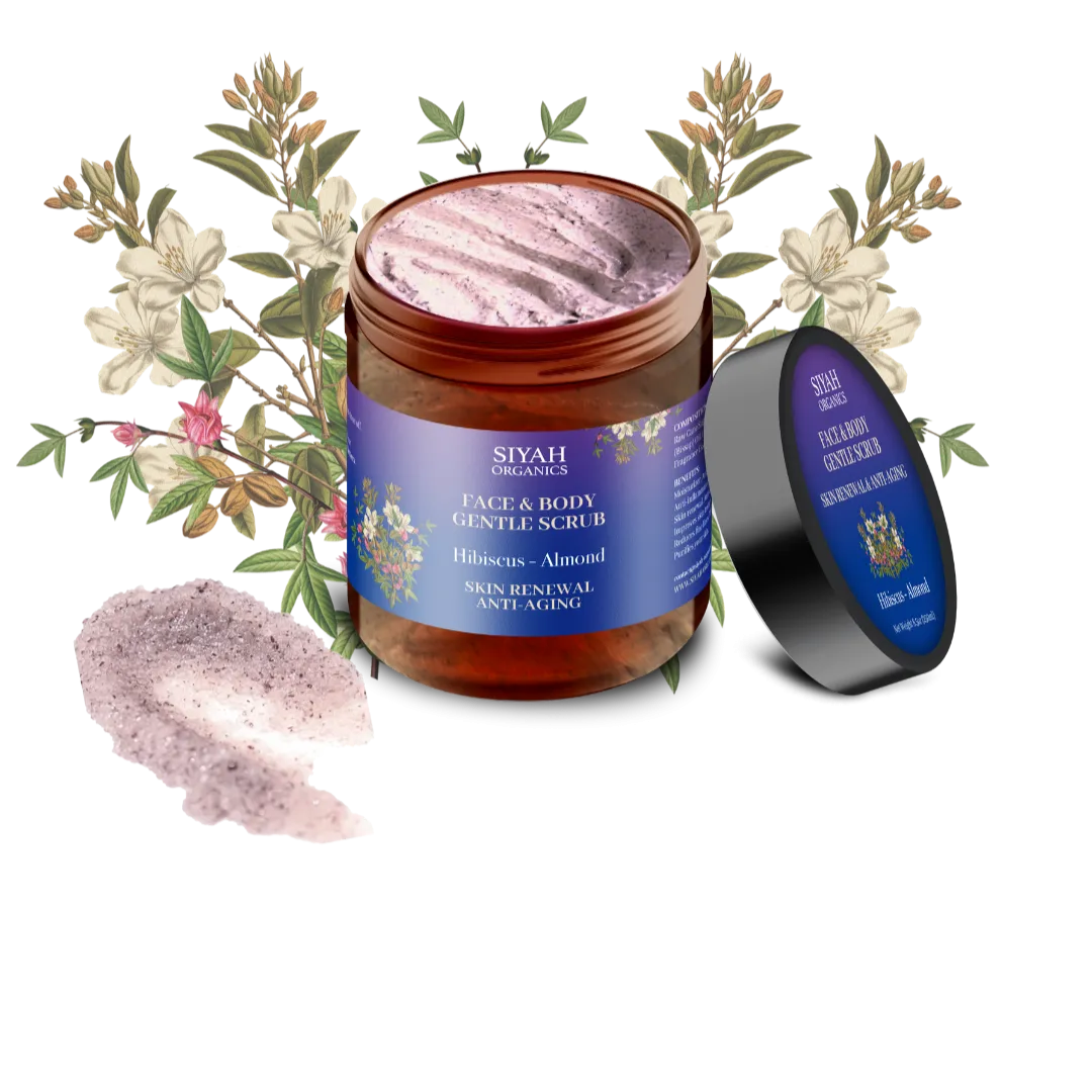 Hibiscus - Almond Face & Body Gentle Scrub
