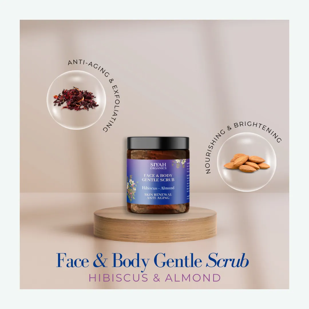 Hibiscus - Almond Face & Body Gentle Scrub