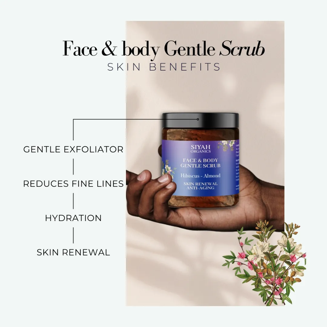 Hibiscus - Almond Face & Body Gentle Scrub