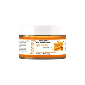 Honey Gel Scrub, with Walnut Shell, with Pure Honey & Honey Conditioner, Moisturizing & Natural Scrubbing, for Face & Body 160 GM