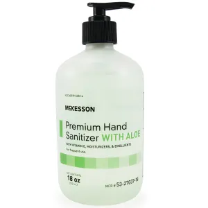 Instant Hand Sanitizer with Moisturizing Vitamin E, Aloe Vera 18 oz