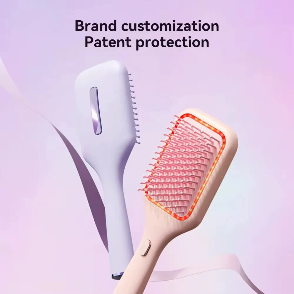 Kemei Electric Hair Loss Growth Brush Diffuser الكهربائية تساقط الشعر نمو فرشاة موزع مدلك اهتزاز فروة