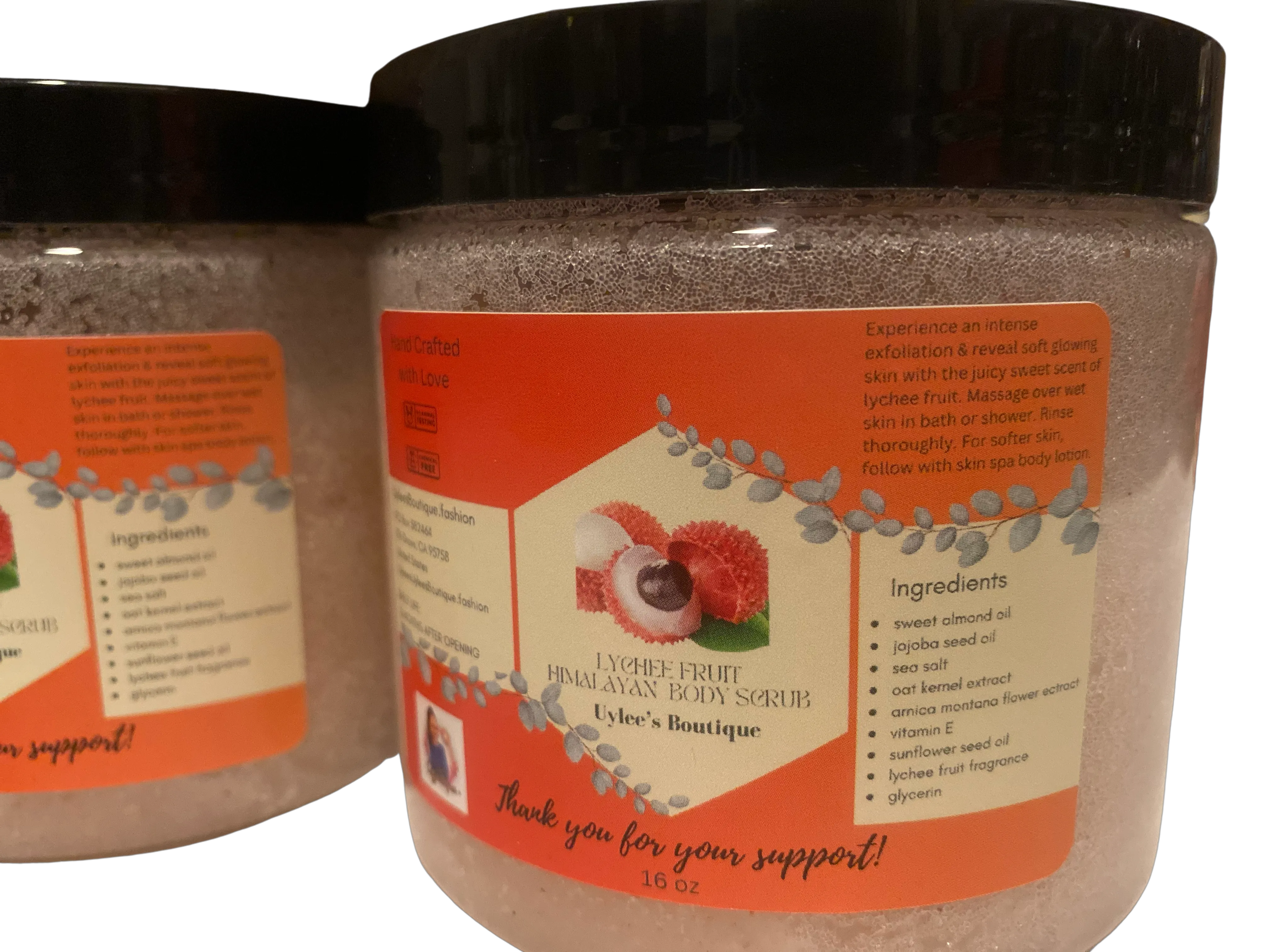 Lychee Fruit Himalayan Body Scrub, 16 oz