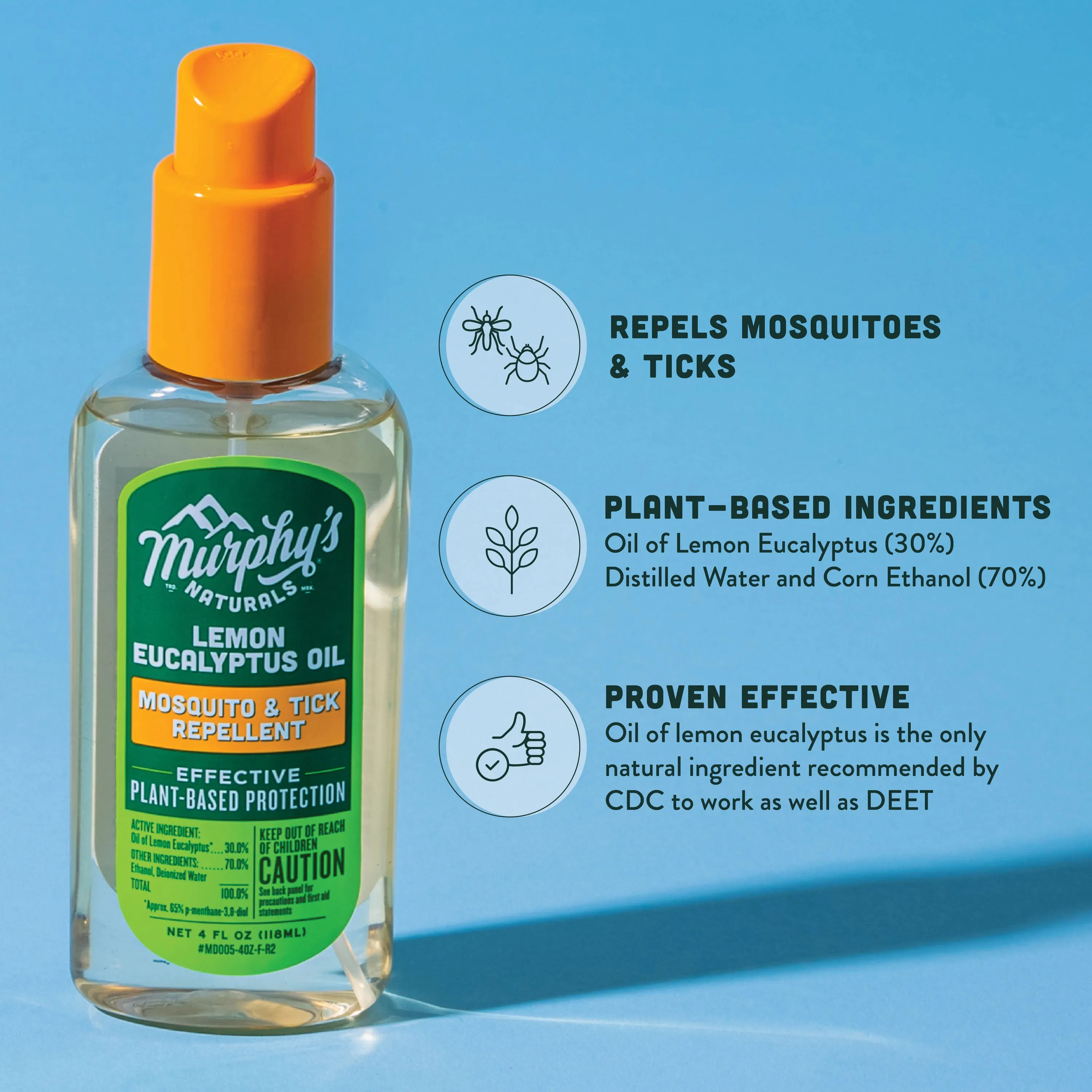 Mosquito Repellent Lemon Eucalyptus Oil Table Display