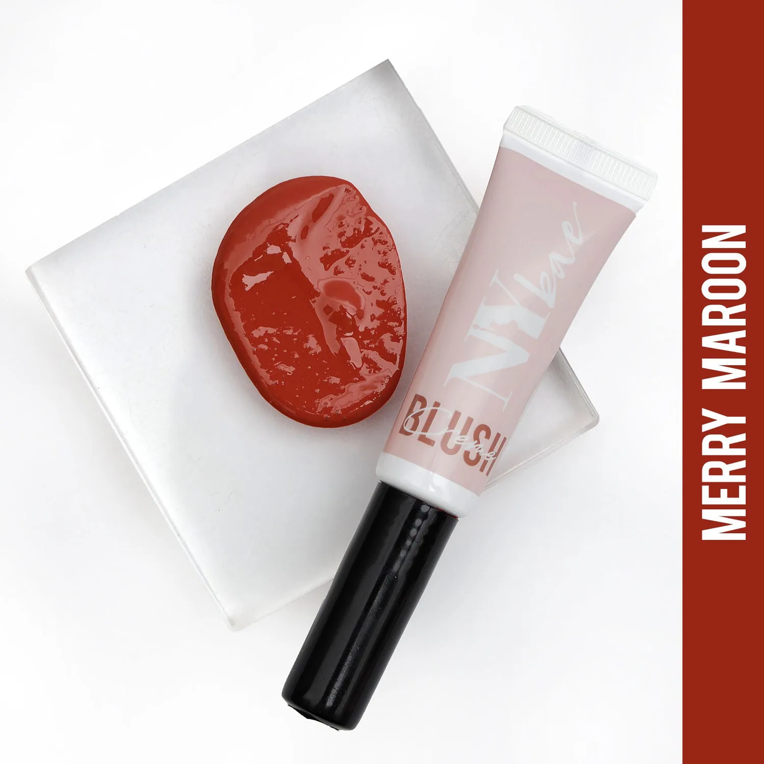 NY Bae Creme Blush | Creamy Finish | Light Weight | Blendable | Rich Pigment - Merry Maroon 01 (10g)