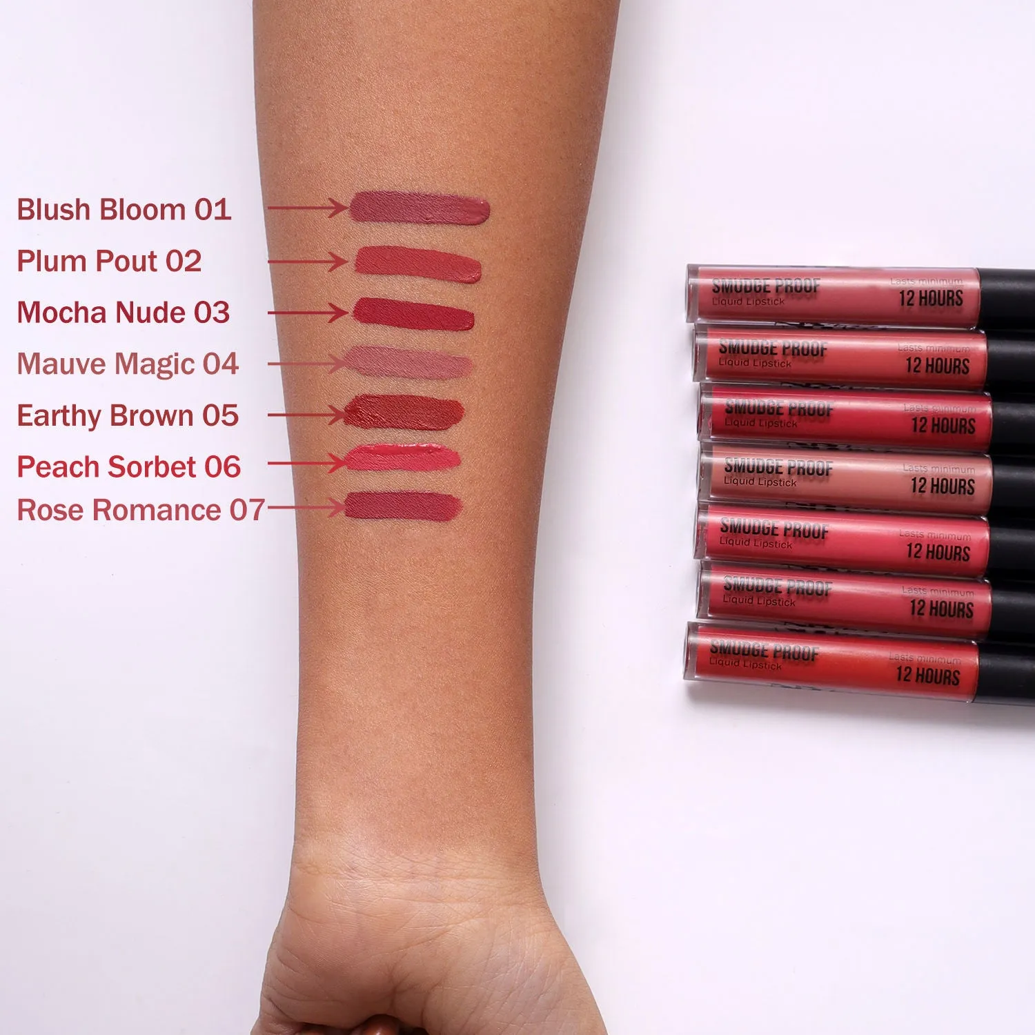 NY Bae Smudge Proof Liquid Lipstick | Lasts Minimum 12 Hours | Super Pigmented | Transfer Proof - Blush Bloom 01