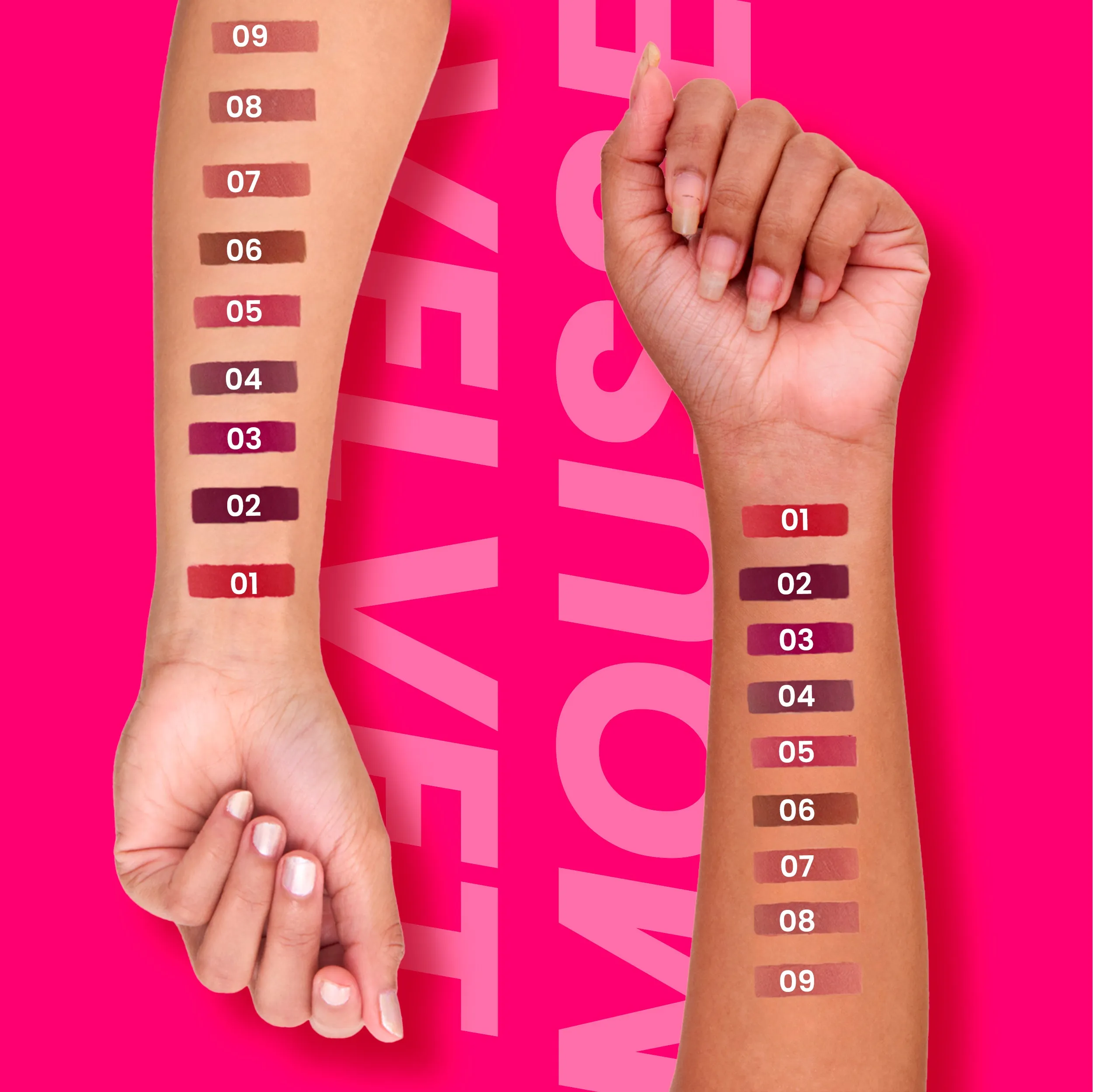 NY Bae Velvet Mousse Liquid Lipstick- Fiesty Pink 05 (6.5ml) | Velvet Matte Finish | Transferproof | Smudgeproof | Ultra Light | Smooth | Moisturising Pink Lipstick