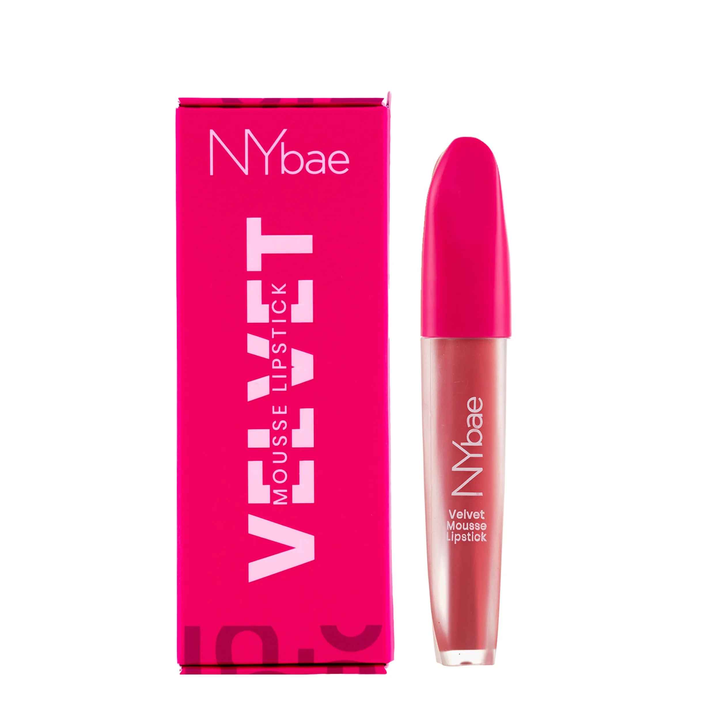 NY Bae Velvet Mousse Liquid Lipstick- Fiesty Pink 05 (6.5ml) | Velvet Matte Finish | Transferproof | Smudgeproof | Ultra Light | Smooth | Moisturising Pink Lipstick