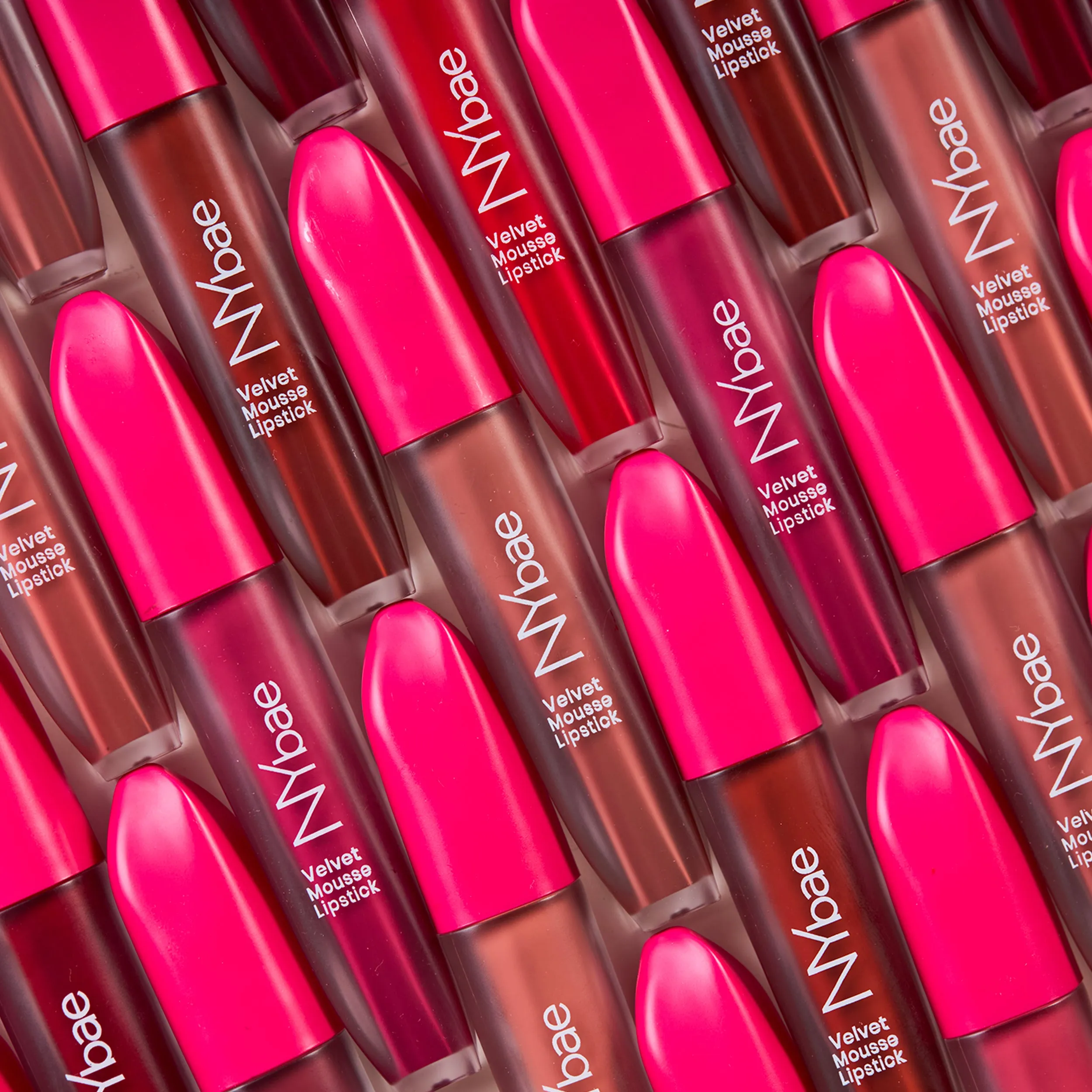 NY Bae Velvet Mousse Liquid Lipstick- Fiesty Pink 05 (6.5ml) | Velvet Matte Finish | Transferproof | Smudgeproof | Ultra Light | Smooth | Moisturising Pink Lipstick
