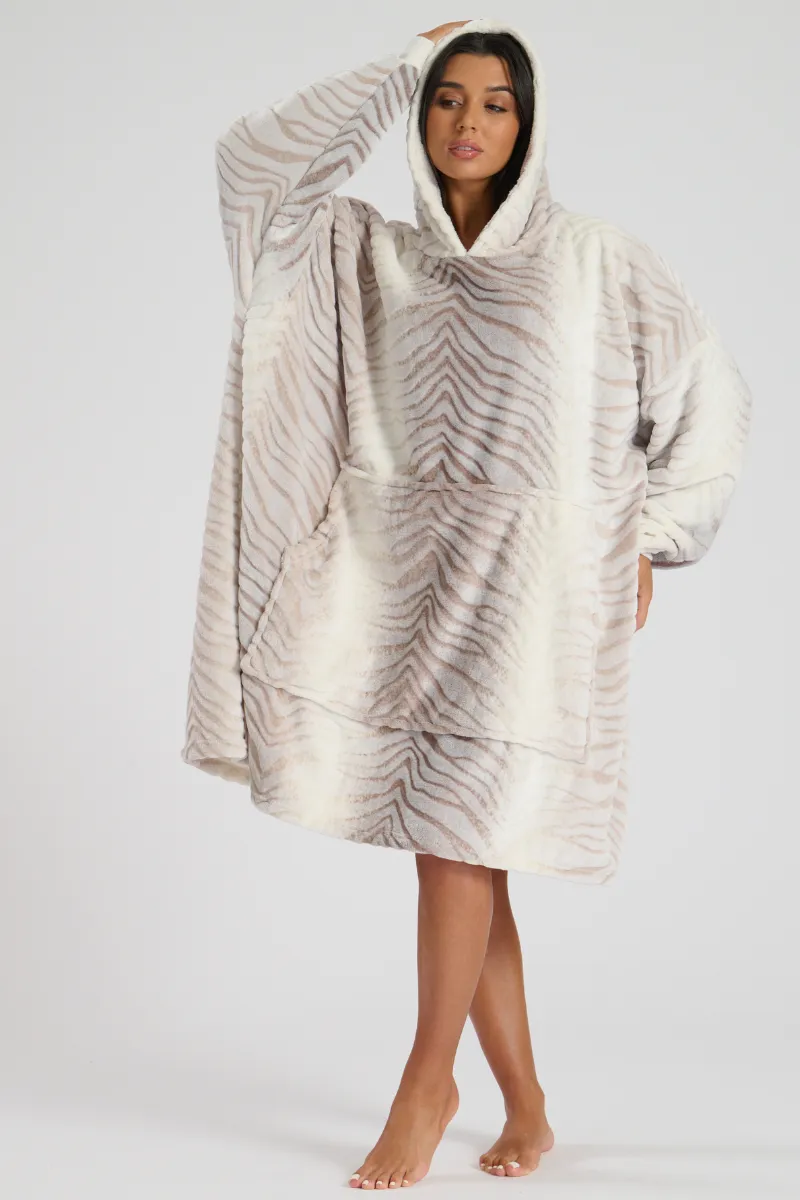 Ombre tiger snuggle hoodie