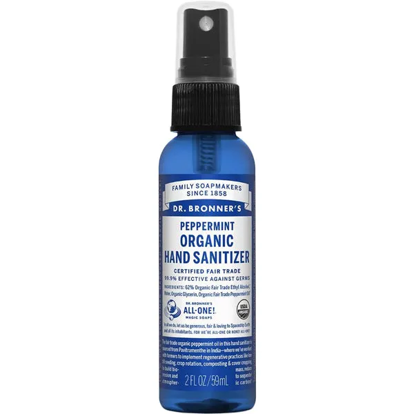 Organic Hand Sanitizer, Peppermint - 2 oz