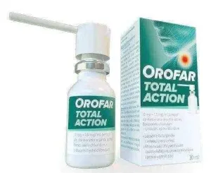 Orofar Total Action throat spray, colds, pharyngitis and laryngitis