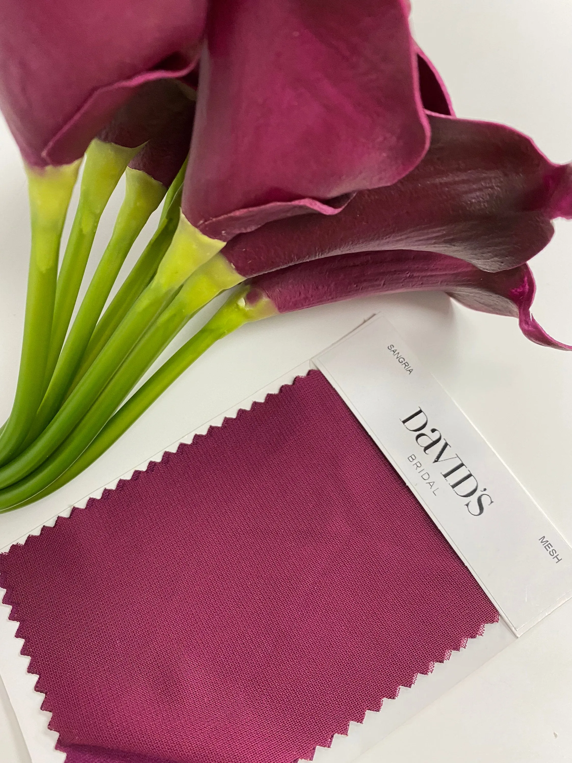 Pack of 10- real touch Eco- friendly paint calla lily Sangria lifelike