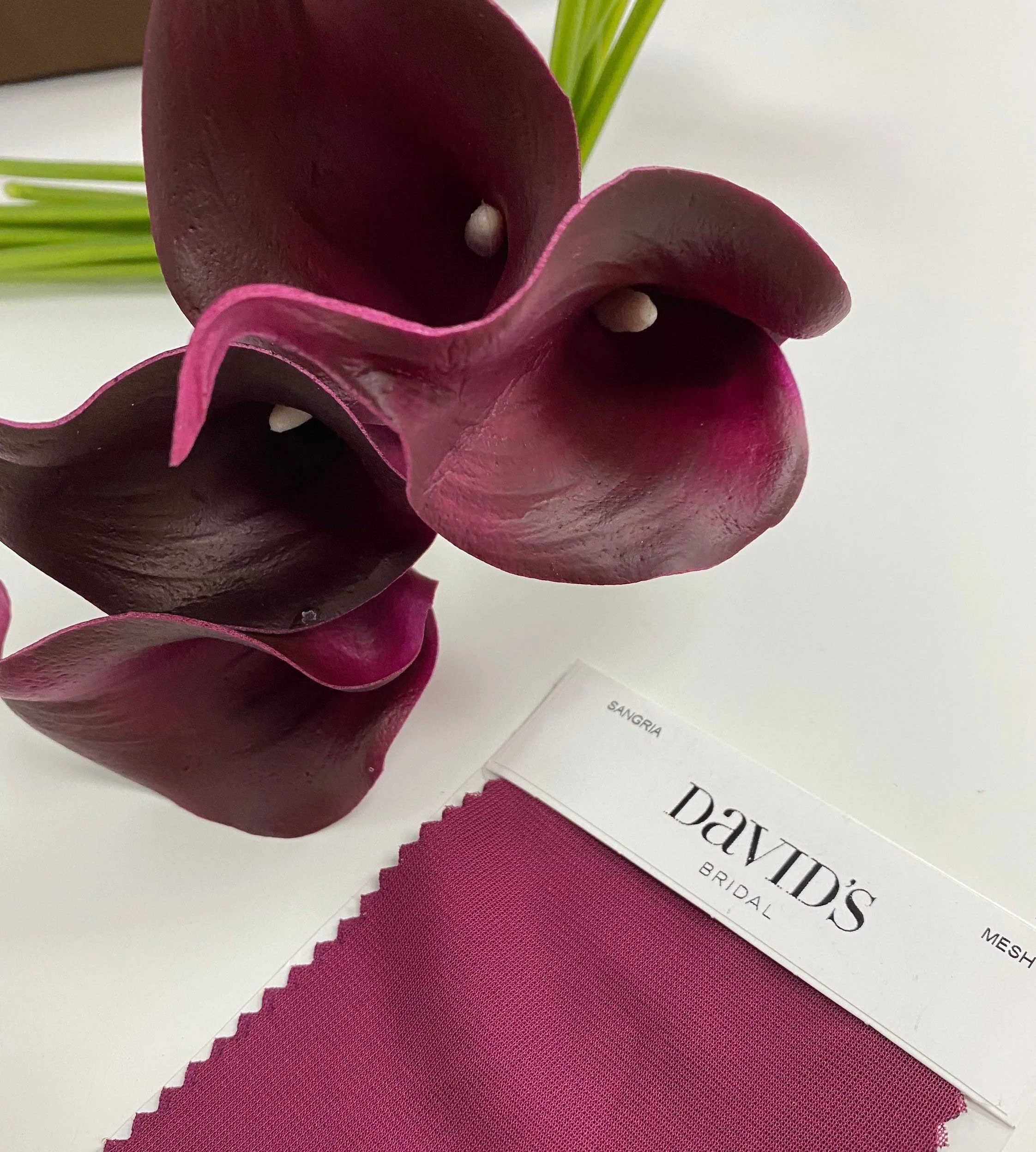 Pack of 10- real touch Eco- friendly paint calla lily Sangria lifelike