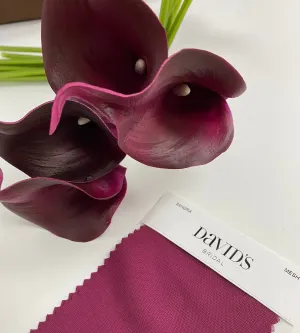 Pack of 10- real touch Eco- friendly paint calla lily Sangria lifelike
