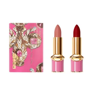 Pat McGrath Opulence MATTETRANCE™ DIVINE Duo Lipsticks: PINK SAPPHIRE: MatteTrance Christy   MatteTrance Forbidden Love