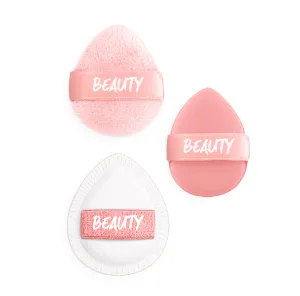 Peach Pink Series Mini Makeup Puffs (3 pcs)