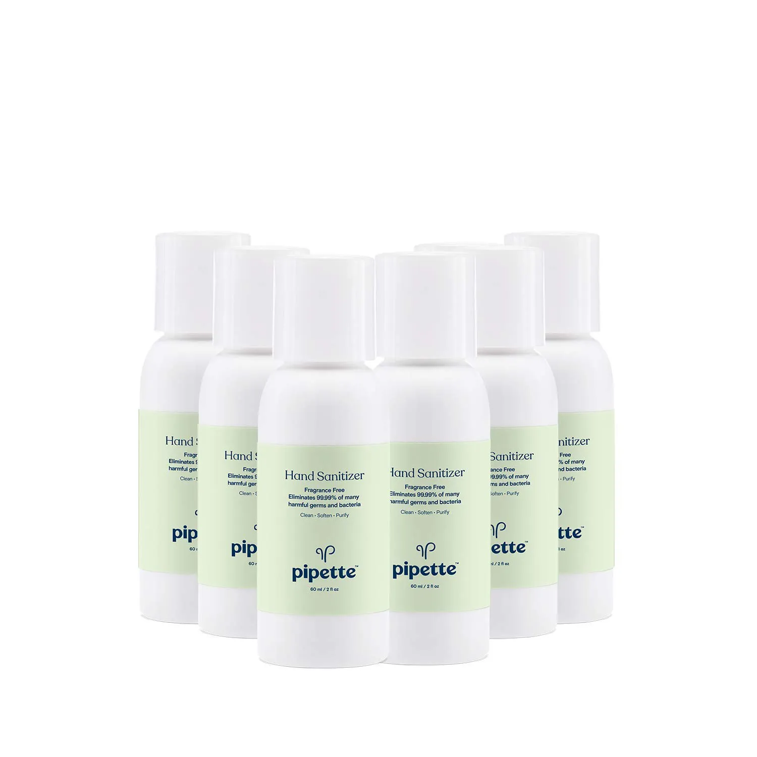 Pipette Hand Sanitizer Gel, 65% Alcohol, Moisturizing, Non-Sticky, No Rinse, Plant-Derived, 8-Fl Oz, 6-Pack