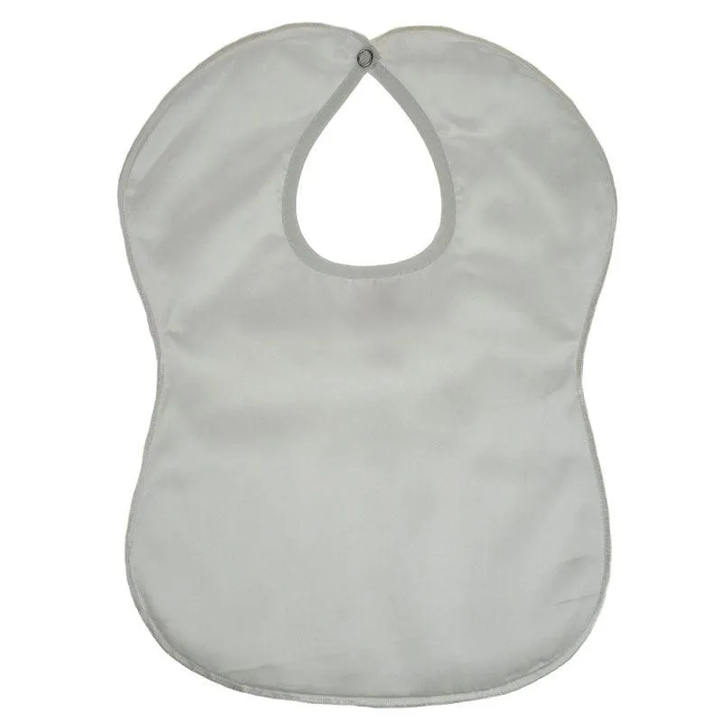 Plain Cream Satin Bib