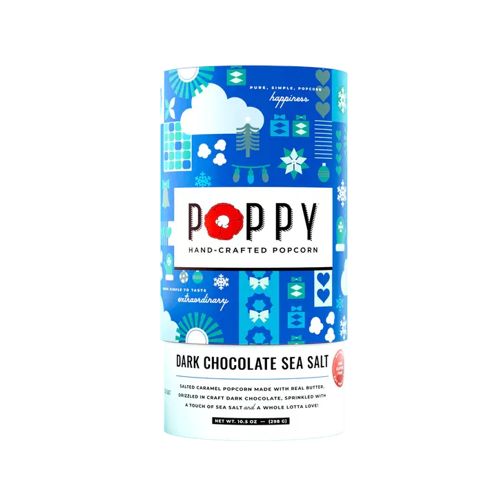 Poppy Dark Chocolate Sea Salt Cylinder